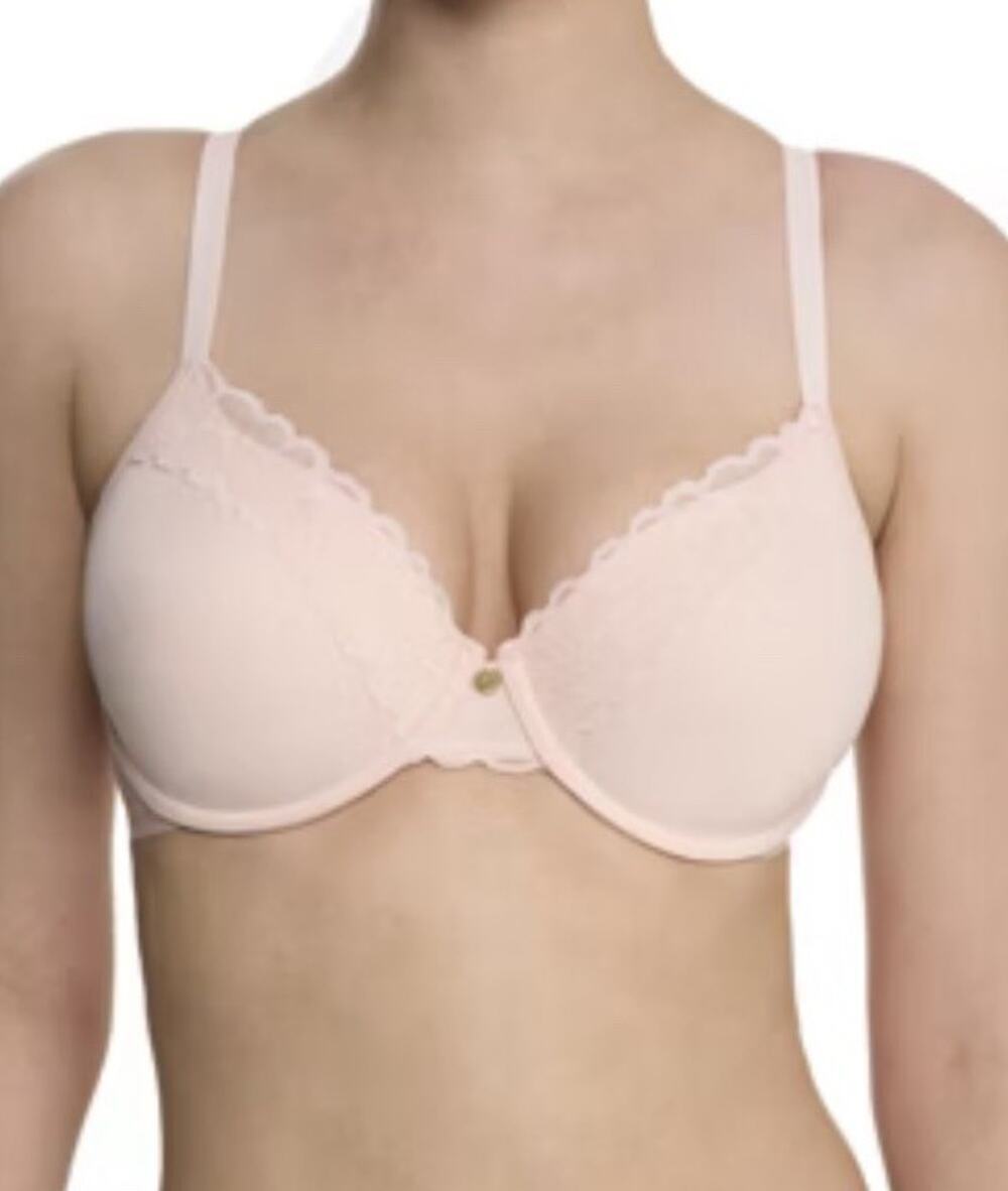 Natori Women's Refined Underwire T-Shirt Bra with Lace 32DDD Light Pink NEW